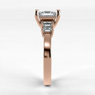Anillo de Compromiso Eje - Princess en oro rosa - vista 2