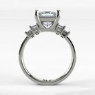 Anillo de Compromiso Eje - Princess en oro blanco - vista 3