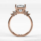 Anillo de Compromiso Eje - Princess en oro rosa - vista 3