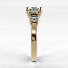 Anillo de Compromiso Eje - Redondo en oro amarillo - vista 2