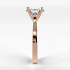 Anillo de Compromiso Ondular - Marquesa en oro rosa - vista 2