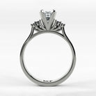 Anillo de Compromiso Ondular - Marquesa en oro blanco - vista 3