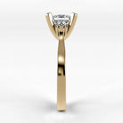Anillo de Compromiso Ondular - Princess en oro amarillo - vista 2