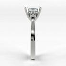 Anillo de Compromiso Ondular - Princess en oro blanco - vista 2