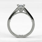 Anillo de Compromiso Trazo - Marquesa en oro blanco - vista 3
