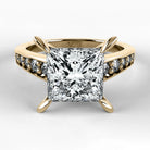 Anillo de Compromiso Trazo - Princess en oro amarillo - vista 1