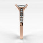 Anillo de Compromiso Trazo - Princess en oro rosa - vista 2