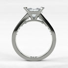 Anillo de Compromiso Trazo - Princess en oro blanco - vista 3