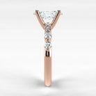 Anillo de Compromiso Intenso - Marquesa en oro rosa - vista 2