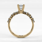 Anillo de Compromiso Intenso - Marquesa en oro amarillo - vista 3