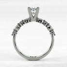 Anillo de Compromiso Intenso - Marquesa en oro blanco - vista 3