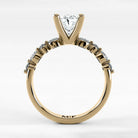 Anillo de Compromiso Intenso - Oval en oro amarillo - vista 3