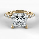 Anillo de Compromiso Intenso - Princess en oro amarillo - vista 1