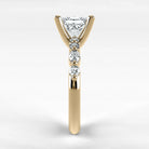 Anillo de Compromiso Intenso - Princess en oro amarillo - vista 2