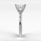 Anillo de Compromiso Intenso - Princess en oro blanco - vista 2