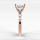 Anillo de Compromiso Intenso - Princess en oro rosa - vista 2
