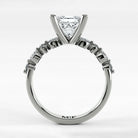 Anillo de Compromiso Intenso - Princess en oro blanco - vista 3