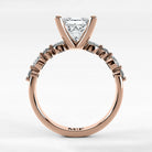 Anillo de Compromiso Intenso - Princess en oro rosa - vista 3