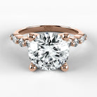Anillo de Compromiso Intenso - Redondo en oro rosa - vista 1