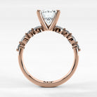 Anillo de Compromiso Intenso - Redondo en oro rosa - vista 3