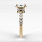 Anillo de Compromiso Estructura - Marquesa en oro amarillo - vista 2