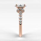 Anillo de Compromiso Estructura - Marquesa en oro rosa - vista 2