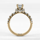 Anillo de Compromiso Estructura - Marquesa en oro amarillo - vista 3