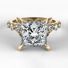 Anillo de Compromiso Estructura - Princess en oro amarillo - vista 1