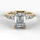 Anillo de Compromiso Eterno - Esmeralda en oro amarillo - vista 1