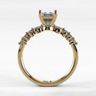 Anillo de Compromiso Eterno - Esmeralda en oro amarillo - vista 3