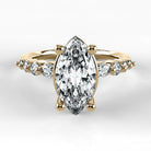 Anillo de Compromiso Eterno - Marquesa en oro amarillo - vista 1