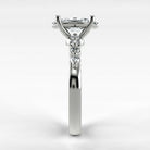 Anillo de Compromiso Eterno - Marquesa en oro blanco - vista 2
