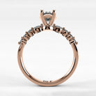 Anillo de Compromiso Eterno - Marquesa en oro rosa - vista 3
