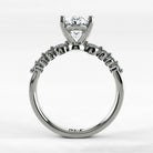 Anillo de Compromiso Eterno - Oval en oro blanco - vista 3