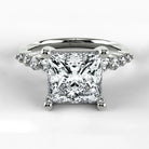 Anillo de Compromiso Eterno - Princess en oro blanco - vista 1