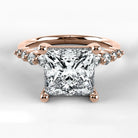 Anillo de Compromiso Eterno - Princess en oro rosa - vista 1