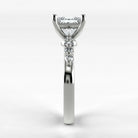 Anillo de Compromiso Eterno - Princess en oro blanco - vista 2