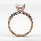 Anillo de Compromiso Eterno - Princess en oro rosa - vista 3