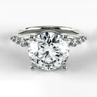 Anillo de Compromiso Eterno - Redondo en oro blanco - vista 1