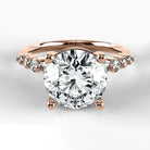 Anillo de Compromiso Eterno - Redondo en oro rosa - vista 1