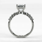 Anillo de Compromiso Eterno - Redondo en oro blanco - vista 3
