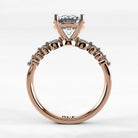 Anillo de Compromiso Eterno - Redondo en oro rosa - vista 3