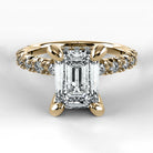 Anillo de Compromiso Herencia - Esmeralda en oro amarillo - vista 1