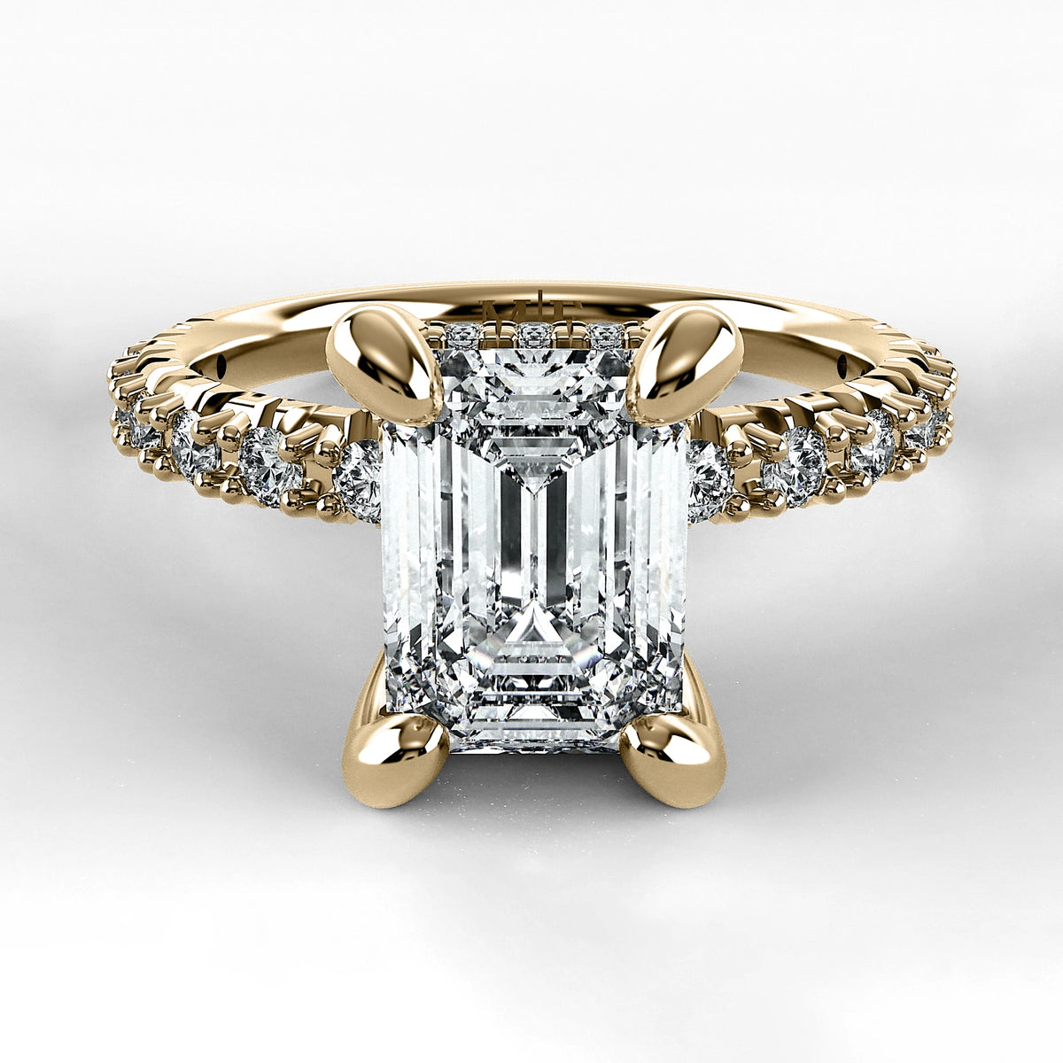 Anillo de Compromiso Herencia - Esmeralda en oro amarillo - vista 1