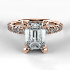 Anillo de Compromiso Herencia - Esmeralda en oro rosa - vista 1