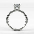 Anillo de Compromiso Herencia - Esmeralda en oro blanco - vista 3