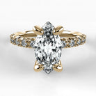 Anillo de Compromiso Herencia - Marquesa en oro amarillo - vista 1