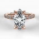 Anillo de Compromiso Herencia - Marquesa en oro rosa - vista 1
