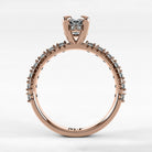 Anillo de Compromiso Herencia - Marquesa en oro rosa - vista 3