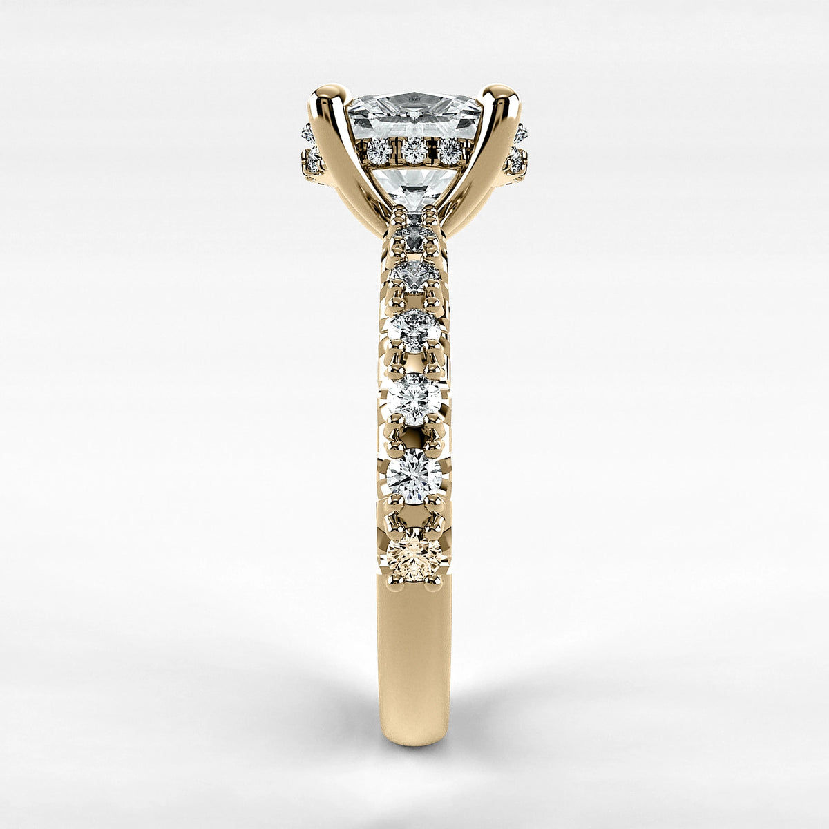 Anillo de Compromiso Herencia - Oval en oro amarillo - vista 2